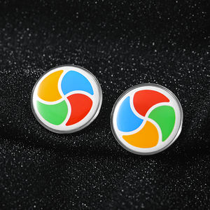 Épingle de revers en métal époxy coloré, vente en gros, mignon moulin à vent - Product Image 4