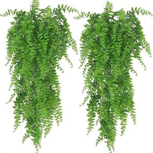 Plante artificielle suspendue en forme de vigne persane, couleur platine européenne, 78 cm de long, décoration murale pour salon, verdure d'intérieur - Product Image 3