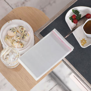 Sacs d'emballage en plastique transparent personnalisés pour <span class=keywords><strong>violoncelle</strong></span> adhésif auto-scellé OPP pour chaussures bonbons vêtements-utilisation polyvalente - Product Image 5