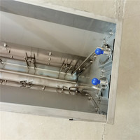 Mangeoire à porcs en acier inoxydable à 10 trous double face pour élevage porcin