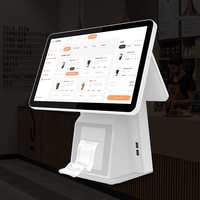 Système de point de vente Sinmar avec écran tactile double 15 pouces, écran tactile Android Windows avec imprimante
