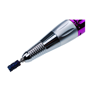 Fraise à ongles électrique rotative en diamant, ultra-affûtée, grande tête, grand cylindre, 4XC, en carbure de tungstène, nano bleue - Product Image 6