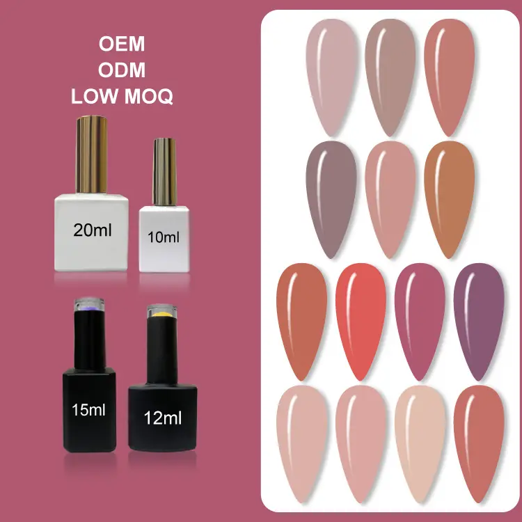 Gel Base de fibra de Color Colorfeel, capa Base de goma sin HEMA, Gel UV de 15ml, venta al por mayor, esmalte de uñas profesional con logotipo personalizado