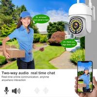 Kamera Keamanan WiFi PTZ 1080P HD, 355 °   Pan 90 °   Dapat Dimiringkan, Tahan Air untuk Luar Ruangan, Penglihatan Malam, Tampilan Jarak Jauh Melalui Aplikasi Seluler