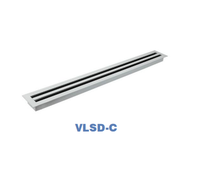 Diffuseur d'air linéaire en aluminium personnalisé Ventech VLSD-C, montage au plafond, garantie 1 an, pour hôpitaux, écoles, usage moderne