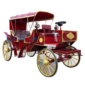 Nouveau design de chariot de tourisme chariot électrique de luxe Buggy Wagon Chariot à 4 roues chariot à <span class=keywords><strong>chevaux</strong></span> transport spécial - Product Image 6