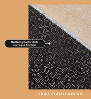 European-Style Light Luxury Crystal Velvet Living Room Rug Vintage, Non-Slip, and Durable Stain-Resistant Bedside Runner