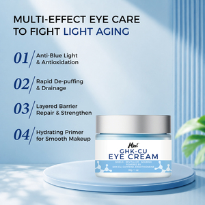 Crema <span class=keywords><strong>Contorno</strong></span> <span class=keywords><strong>Occhi</strong></span> GHK-Cu con Peptidi di Rame, Anti Luce Blu, Riparazione Barriera Cutanea, Anti-Età, Anti-Rughe, Idratante - Product Image 2