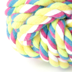 Juguete Duradero para Mascotas para Juego Interactivo, Pelota de Cuerda de Algodón de 8 cm, Juguete Masticable para Mascotas - Product Image 3