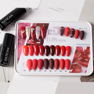 HONEY GIRL Nails Supplies 9 Color Collection Long Lasting Nail Art Laque <span class=keywords><strong>UV</strong></span> Gel Kit Classic Red Series <span class=keywords><strong>Vernis</strong></span> à ongles Gel Set - Product Image 2