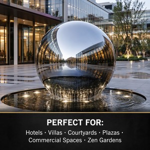 <span class=keywords><strong>Sfera</strong></span> Fontana Rotante in Acciaio Inossidabile Impermeabile Stile Europeo Moderno Personalizzata per Esterni e Centri Commerciali - Product Image 4