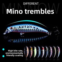 Umpan Ikan Plastik 6.8CM/6.5G Lemparan Jauh Tenggelam Umpan Keras Buatan untuk Memancing di Pantai Umpan Mirip Asli