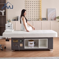 Table de massage pour salon de beauté, avec rangement, pour soins du visage, spa, esthétique, tatouage, lit électrique pour extensions de cils