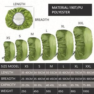 Mochila de Camuflaje para Senderismo, Cubierta Impermeable para la Lluvia, Funda Protectora para Bolsas - Product Image 6