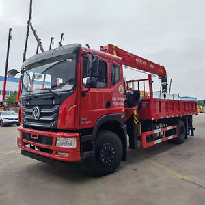 رافعة مستعملة صناعة صينية معدات رافعة 6x4 10 طن رافعة مسطحة مركبة على شاحنة - Product Image 1