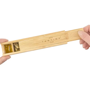 Деревянная коробка для лекарств переносная деревянная мини-коробка для ежедневных путешествий для хранения витаминов - Product Image 1