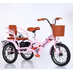 Tricycle pour enfants à double siège à prix d'usine à deux places pour enfants twins vélo 3 roues tricycle pour enfants - Product Image 3