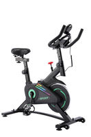 Support de tablette robuste à absorption des chocs avancée avec cadre en acier, vélo de spinning pliable ultra-silencieux à entraînement par courroie pour l'intérieur