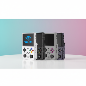 Qbuy <span class=keywords><strong>Anbernic</strong></span> <span class=keywords><strong>RG353V</strong></span> Console de Jeux Portable 64 Go Écran Tactile 3,5 Pouces 3200 mAh Système Double Android et Linux Résolution 640*480 - Product Image 1