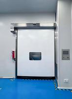 Porte à enroulement rapide automatique en PVC haute vitesse, coupe-vent, anti-poussière, avec capteur radar et télécommande pour atelier