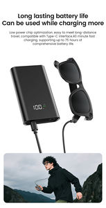 Lunettes de sport intelligentes Lecemo OEM avec lentilles électrochromiques, connexion Wi-Fi ChatGPT, traduction IA 1080P, caméra 800W, étanches IPX5 - Product Image 5