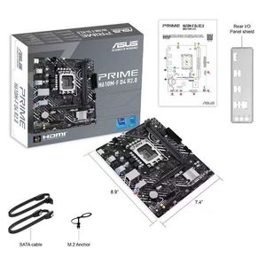 Carte mère de jeu PRIME H610M F <span class=keywords><strong>D4</strong></span> R2.0, compatible avec les processeurs de 12e/13e/14e génération, DDR4, SATA3.0, PCIe 4.0, M.2 NVMe, carte mère de bureau - Product Image 2