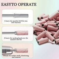 Bandes de ponçage professionnelles pour perceuse à ongles, forets à ongles non parfumés pour outils de manucure et de pédicure