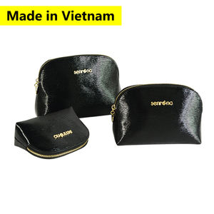 Vietnam made <b>Small</b> Makeup Bag for <b>Purse</b> PU Vegan Leather Travel Cosmetic Pouch Toiletry Bag for <b>Women</b> Gifts - Product Image 2