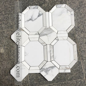 モダンデザイン3Dキューブモザイク多色天然大理石石タイルアパート用 - Product Image 5