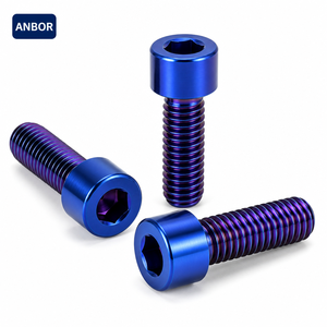Tornillo Hexagonal de Aleación de Titanio, Color Azul Quemado, Perno Allen Hexagonal, Perno de Titanio Gr5 para Modificación de Motocicletas, Bicicletas y Automóviles - Product Image 1