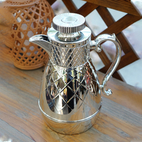 Termo de Plástico con Revestimiento Interior de Vidrio Estilo Árabe, con Patrón de Rejilla, para Café y Té