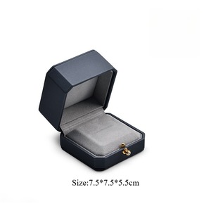 Caja de joyería personalizada, caja de almacenamiento de joyas, caja octogonal para embalaje de joyas, gris oscuro - Product Image 6