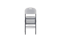 Chaise de salle à manger pliable en plastique moderne et durable pour usage extérieur