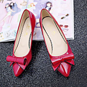 Nuove <span class=keywords><strong>Scarpe</strong></span> da Donna alla Moda con <span class=keywords><strong>Tacco</strong></span> <span class=keywords><strong>Basso</strong></span>, Punta Affusolata e Fiocco Elegante - Product Image 2