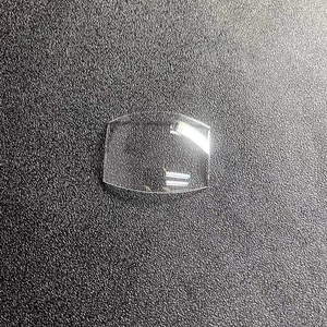 Verre saphir incurvé sur mesure avec bord surélevé et fenêtre bombée pour montre de plongée rétro, vente en gros d'usine, bord en forme de chapeau haut de forme - Product Image 2