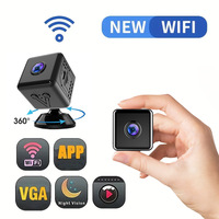 Kamera Wi-Fi Nirkabel X6 Mini, Visi Malam, Penyimpanan Kartu Memori & Cloud, Pemantauan Rumah Jarak Jauh, Sensor CMOS, Sudut Lebar 166°, Deteksi Gerak 5x