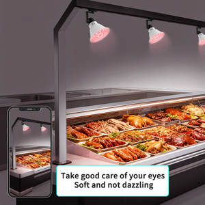Vitrine LED commerciale intelligente 5000K WiFi télécommande CRI90 + éclairage de conservation frais pour viande légumes fruits de mer - Product Image 5