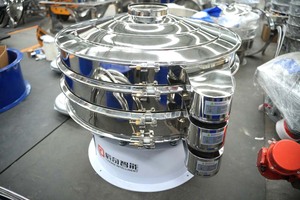 粒子遠心ふるい機 円形回転振動スクリーンモーター 高精度砂振動ふるい機 ハーブ選別機 - Product Image 4