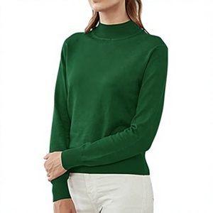 Pull col roulé personnalisé pour femme, épaisseur standard, tricot confortable pour usage quotidien, streetwear, anti-boulochage, design OEM pour homme - Product Image 2