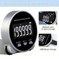Multi Functional Digital Roller Electronic Ruler for Measuring Straight and Curved Surfaces Using a Measuring Tape