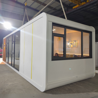 Maison Capsule Apple Double Étage de Luxe Personnalisée Certifiée CE 20ft 40ft Villa Préfabriquée Moderne Écologique Bâtiment de Bureau
