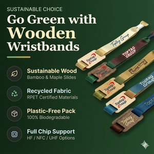 Braccialetto NFC Monouso Tessuto con Chip 213 <span class=keywords><strong>RFID</strong></span> HF 13.56MHz per Eventi - Product Image 5