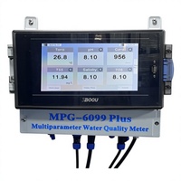 Analyseur de qualité de l'eau multiparamètres en ligne avec écran tactile RS485 pour piscines industrielles et eau potable