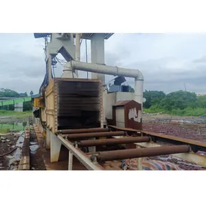 Fully refurbished second-hand steel profile conveyor shot blasting machine with one year warranty