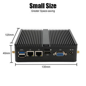 Intel Ubuntu Mini Pc Com <span class=keywords><strong>DDR3</strong></span> RAM HD Quad Core <span class=keywords><strong>2</strong></span>.0GHz J1900 <span class=keywords><strong>2</strong></span> LAN Firewall Mini PC - Product Image 4