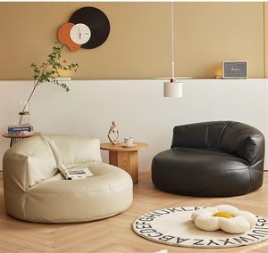 Muebles al por mayor: Sillón puf gigante de piel para sala de estar, tipo café en grano, para adultos - Product Image 1