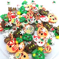 Groothandel 5mm fruitvormige kerst- en halloween sprinkles van polymeerklei voor nagels, slime, epoxyhars, knutselwerk en DIY