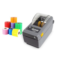 Impresora de Escritorio Zebra ZD411-HC Original de 2 Pulgadas para Logística Hospitalaria, Imprime Etiquetas Térmicas Directas, Códigos de Barras, Identificaciones y Pulseras