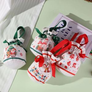 Sac cadeau en toile recyclable pour Noël, mariage ou enfants, avec cordon de serrage et ruban, pour bonbons et cadeaux de remerciement - Product Image 4