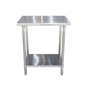 Mesa <span class=keywords><strong>de</strong></span> Trabajo <span class=keywords><strong>de</strong></span> Acero Inoxidable <span class=keywords><strong>con</strong></span> Estante Inferior y Patas, Mesa <span class=keywords><strong>de</strong></span> Cocina Comercial <span class=keywords><strong>de</strong></span> Doble Capa, Mesa <span class=keywords><strong>de</strong></span> <span class=keywords><strong>Barbacoa</strong></span> para Exteriores - Product Image 6